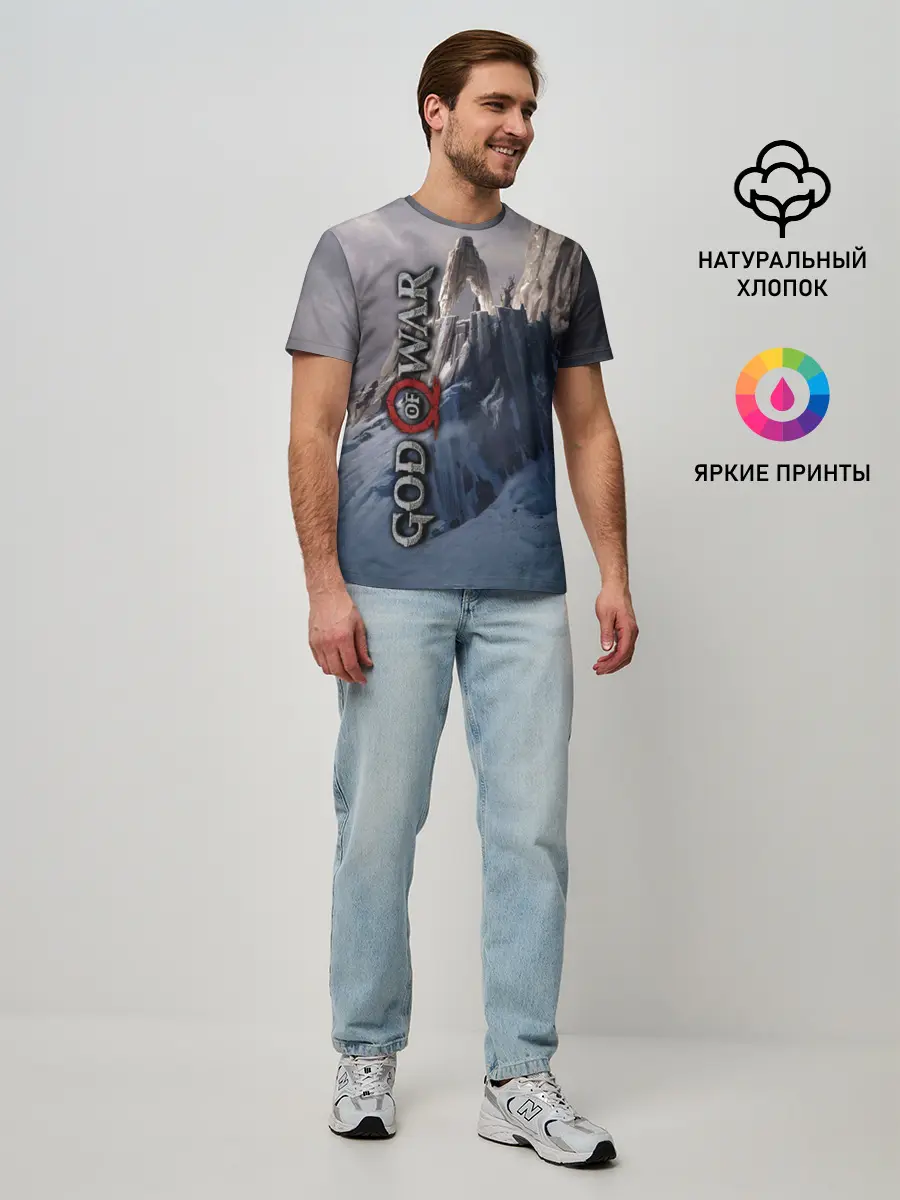 Мужская базовая футболка / God of War