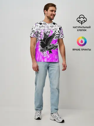 Мужская базовая футболка / CRY BABY LIL PEEP