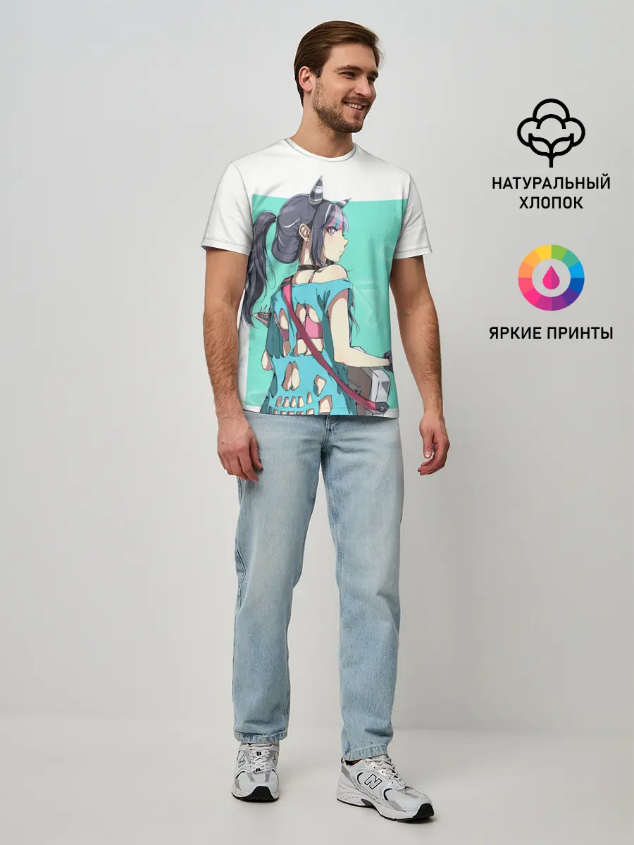 Мужская базовая футболка / Ibuki Mioda