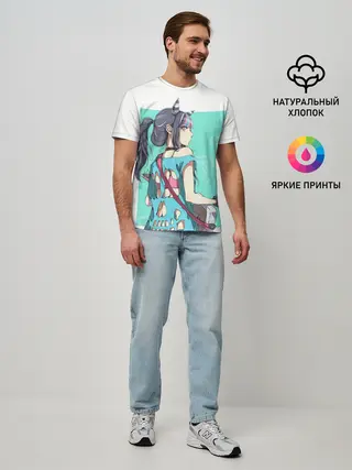 Мужская базовая футболка / Ibuki Mioda