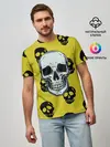 Мужская базовая футболка / Yellow Skulls