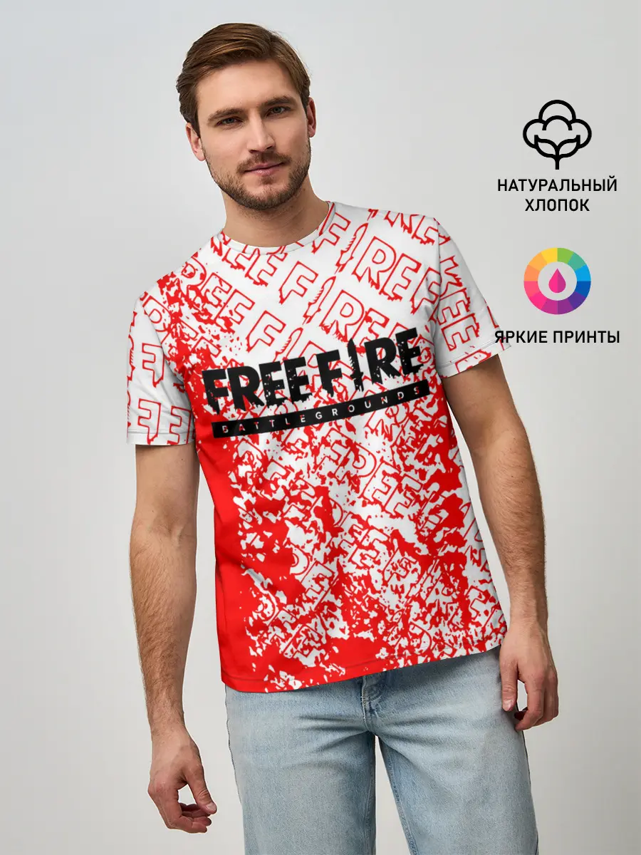 Мужская базовая футболка / День Booyah | Garena Free Fire.