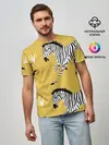 Мужская базовая футболка / Зебра АРТ
