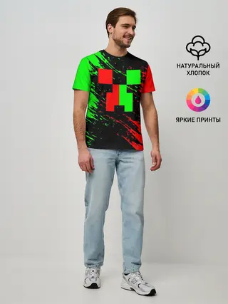 Мужская базовая футболка / MINECRAFT