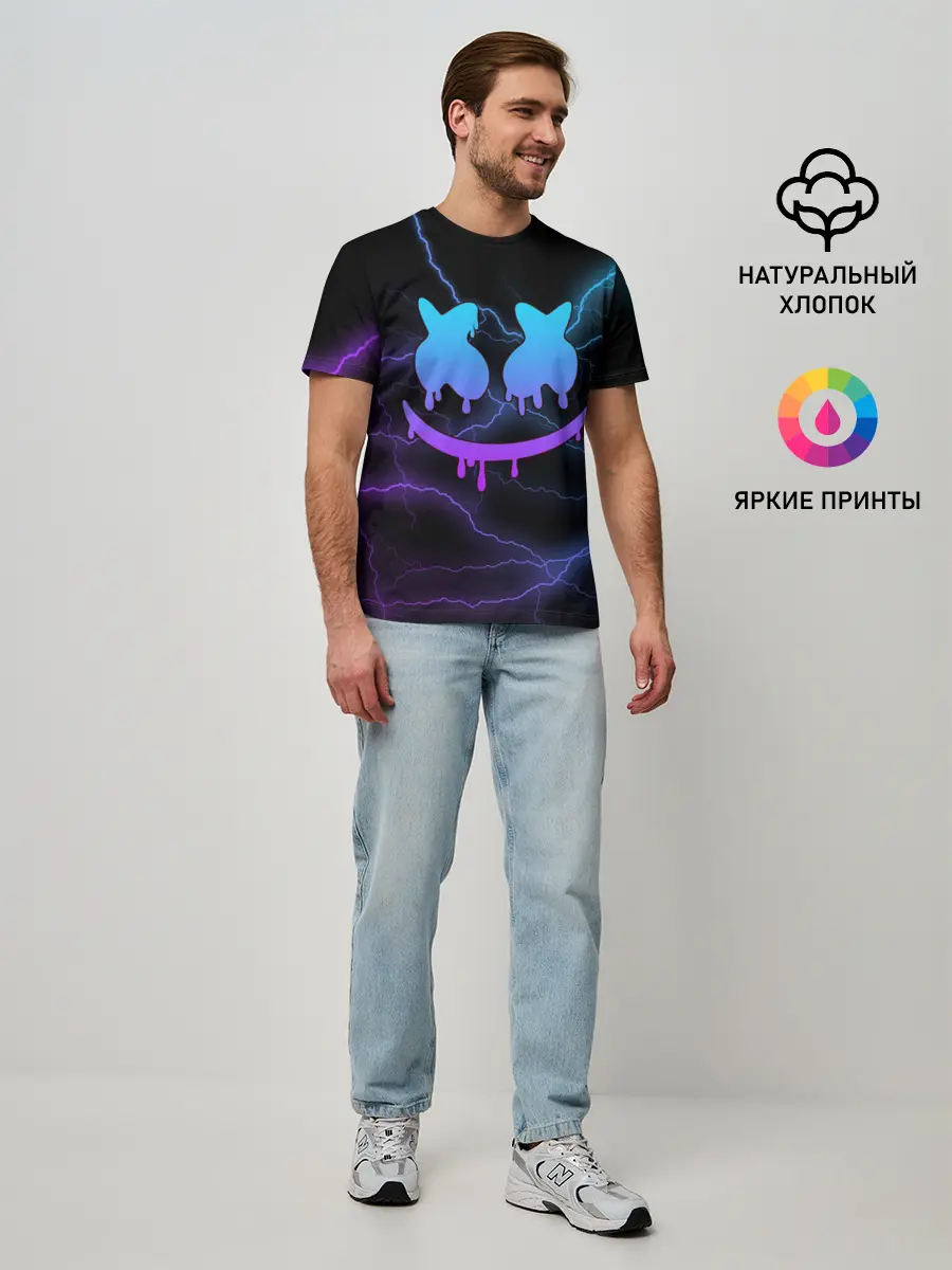 Мужская базовая футболка / Marshmello