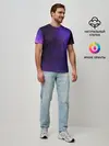 Мужская базовая футболка / Фиолетовая звезда
