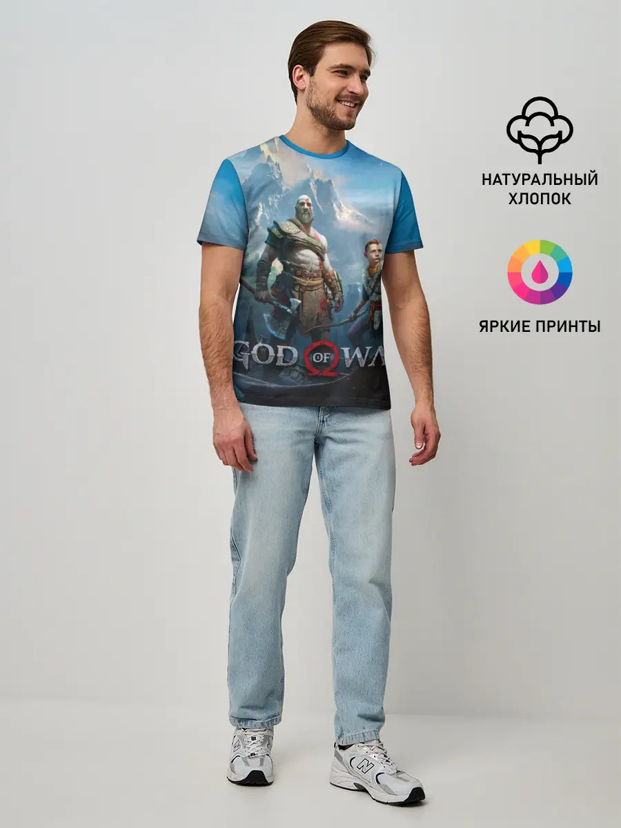 Мужская базовая футболка / God of War