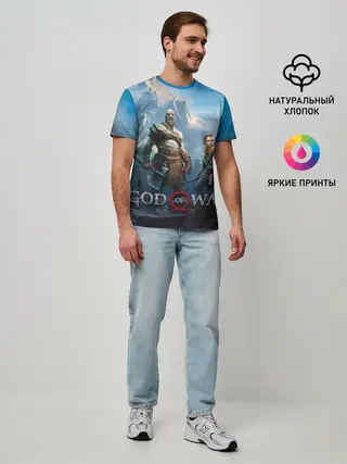 Мужская базовая футболка / God of War
