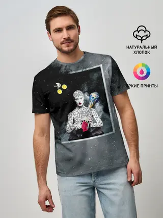 Мужская базовая футболка / Космос / Абстракция