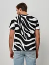 Мужская базовая футболка / Зебра