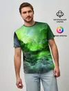Мужская базовая футболка / GREEN SPACE | ЗЕЛЁНЫЙ КОСМОС