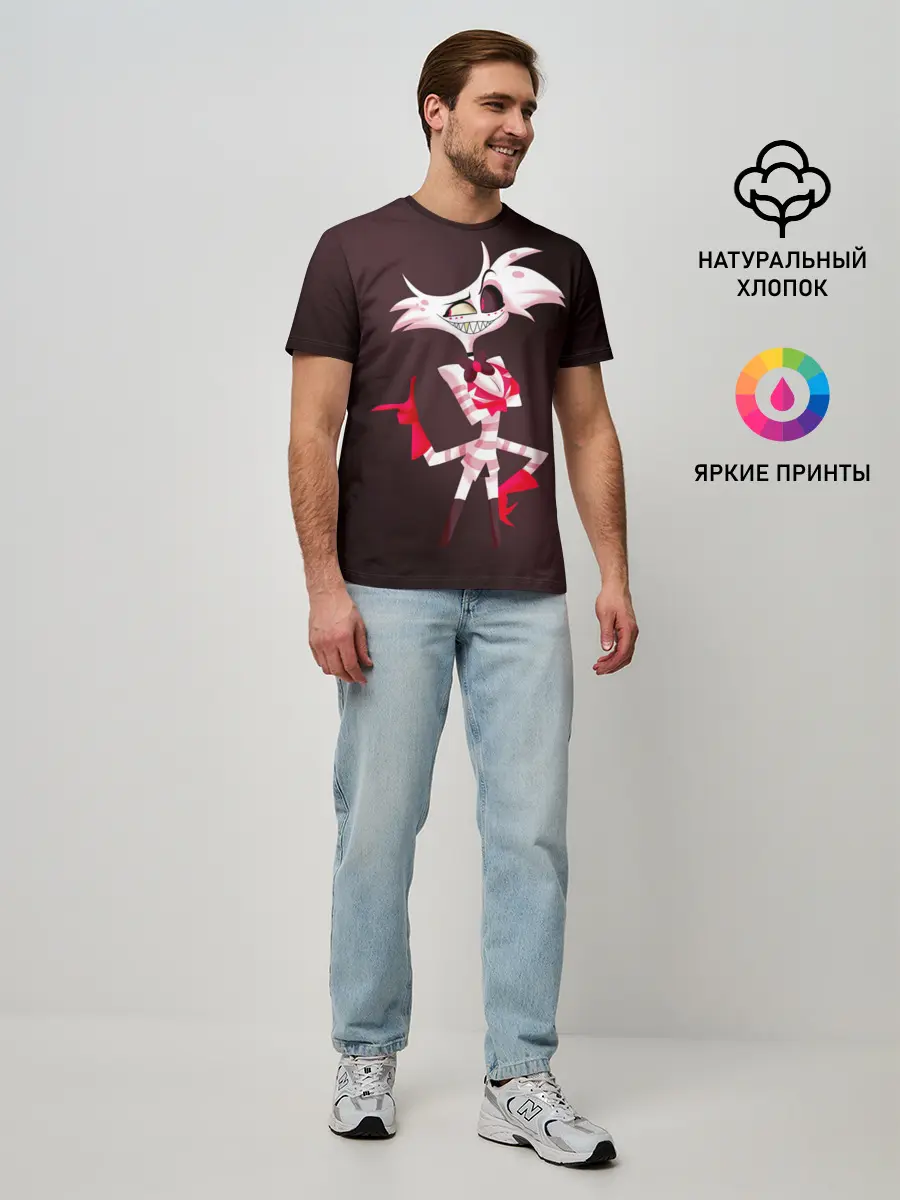 Мужская базовая футболка / Hazbin Hotel