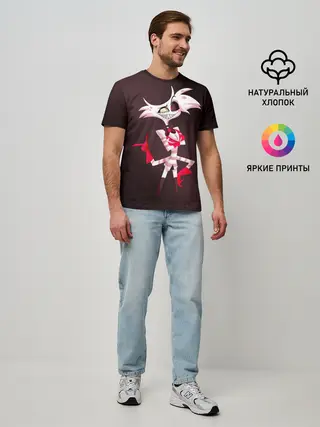 Мужская базовая футболка / Hazbin Hotel