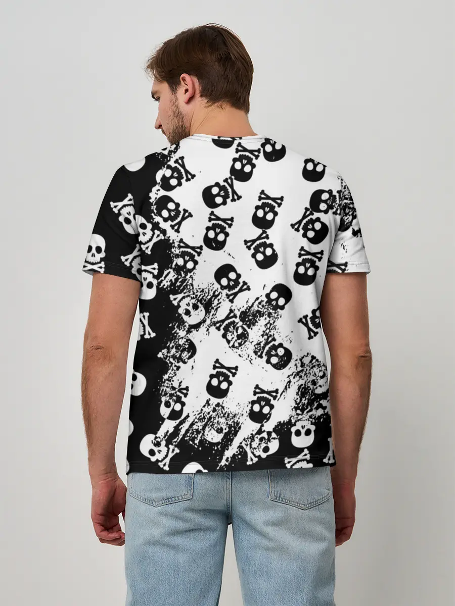 Мужская базовая футболка / Черепа