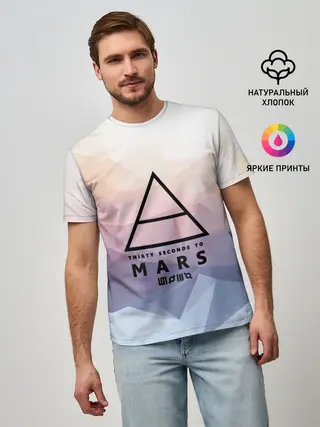 Мужская базовая футболка / 30 Seconds to Mars