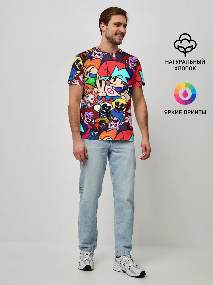 Мужская базовая футболка / Friday Night Funkin