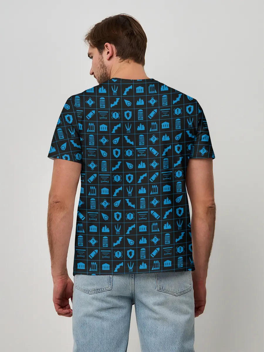 Мужская базовая футболка / Batman pattern
