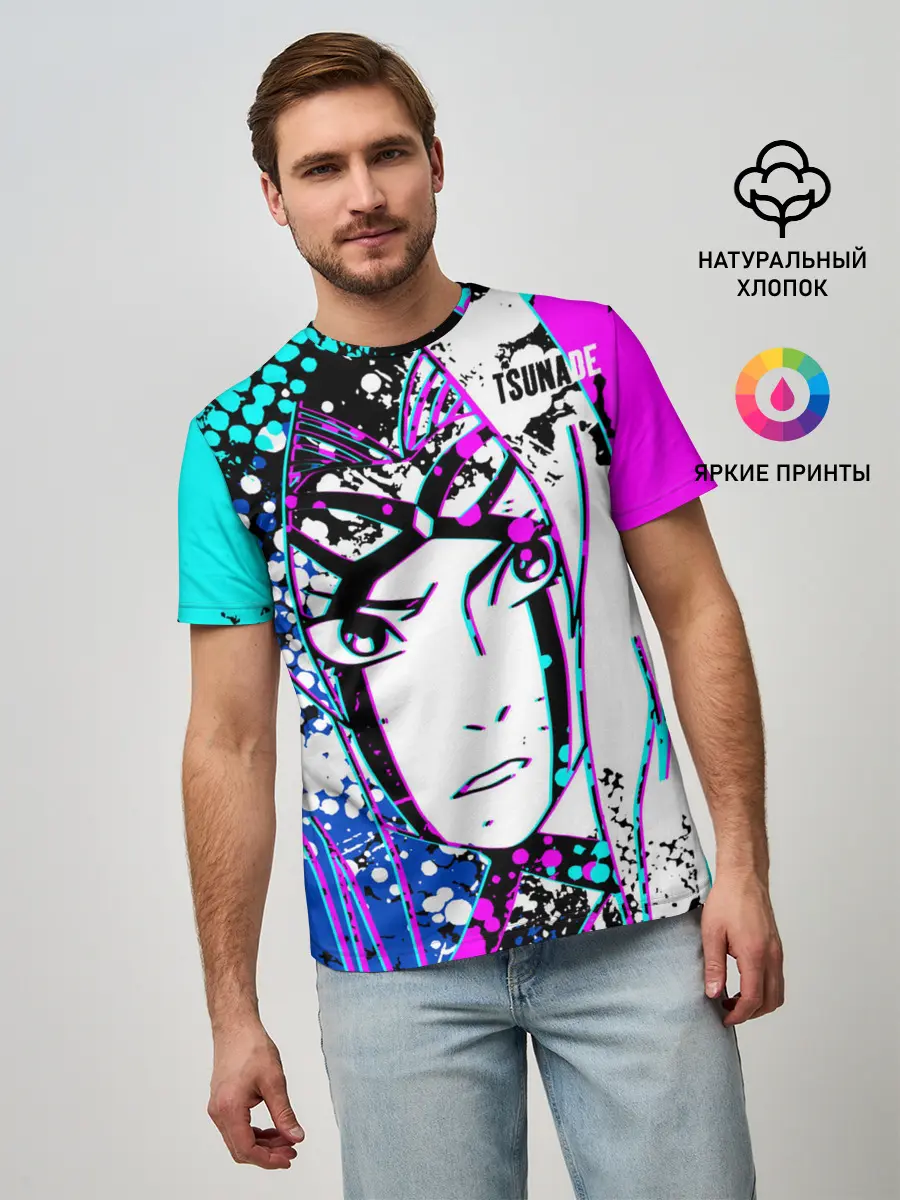 Мужская базовая футболка / Цунаде