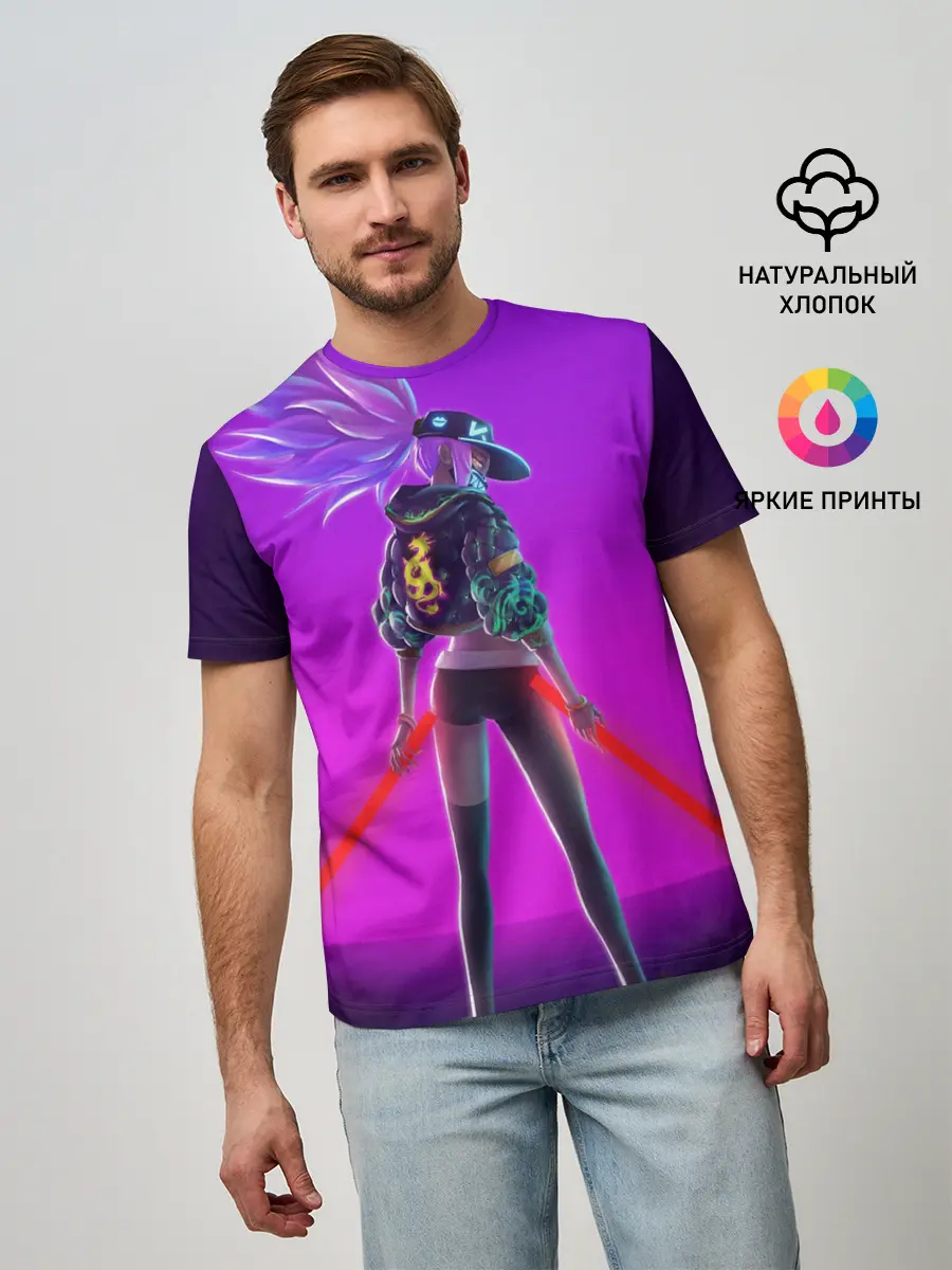 Мужская базовая футболка / KDA Akali