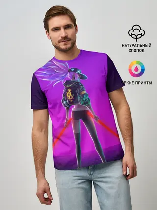 Мужская базовая футболка / KDA Akali