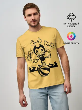 Мужская базовая футболка / Bendy And The Ink Machine