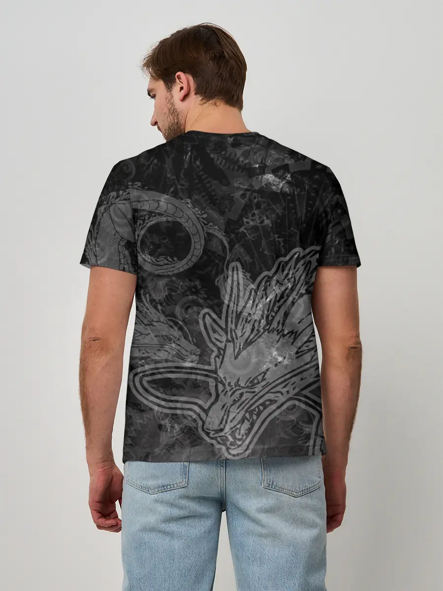 Мужская базовая футболка / Haku Dragon