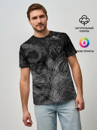 Мужская базовая футболка / Haku Dragon