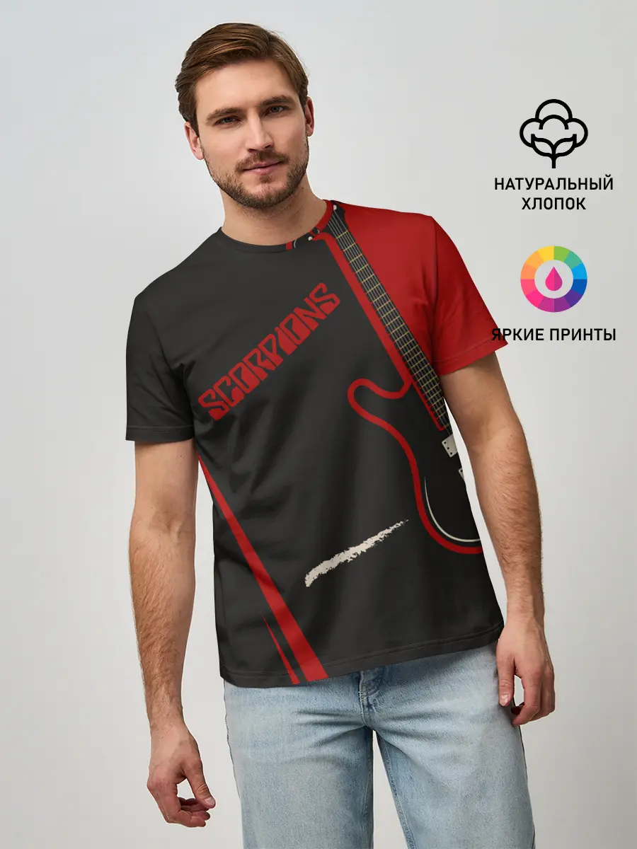 Мужская базовая футболка / Scorpions