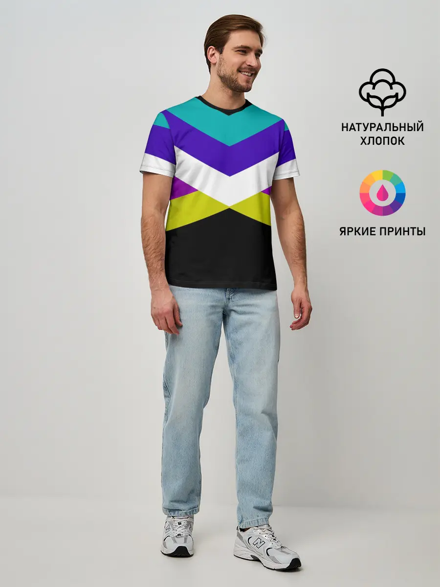 Мужская базовая футболка / Полосы