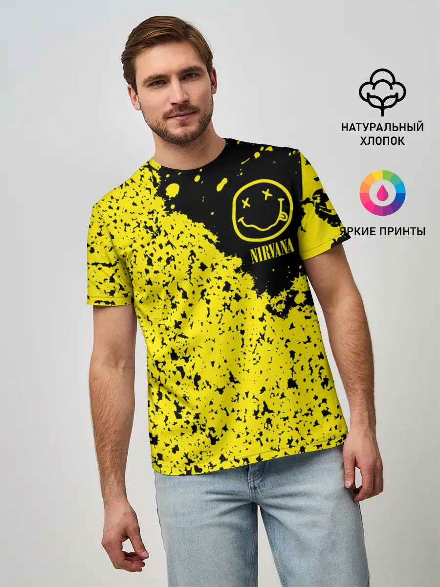 Мужская базовая футболка / NIRVANA / НИРВАНА