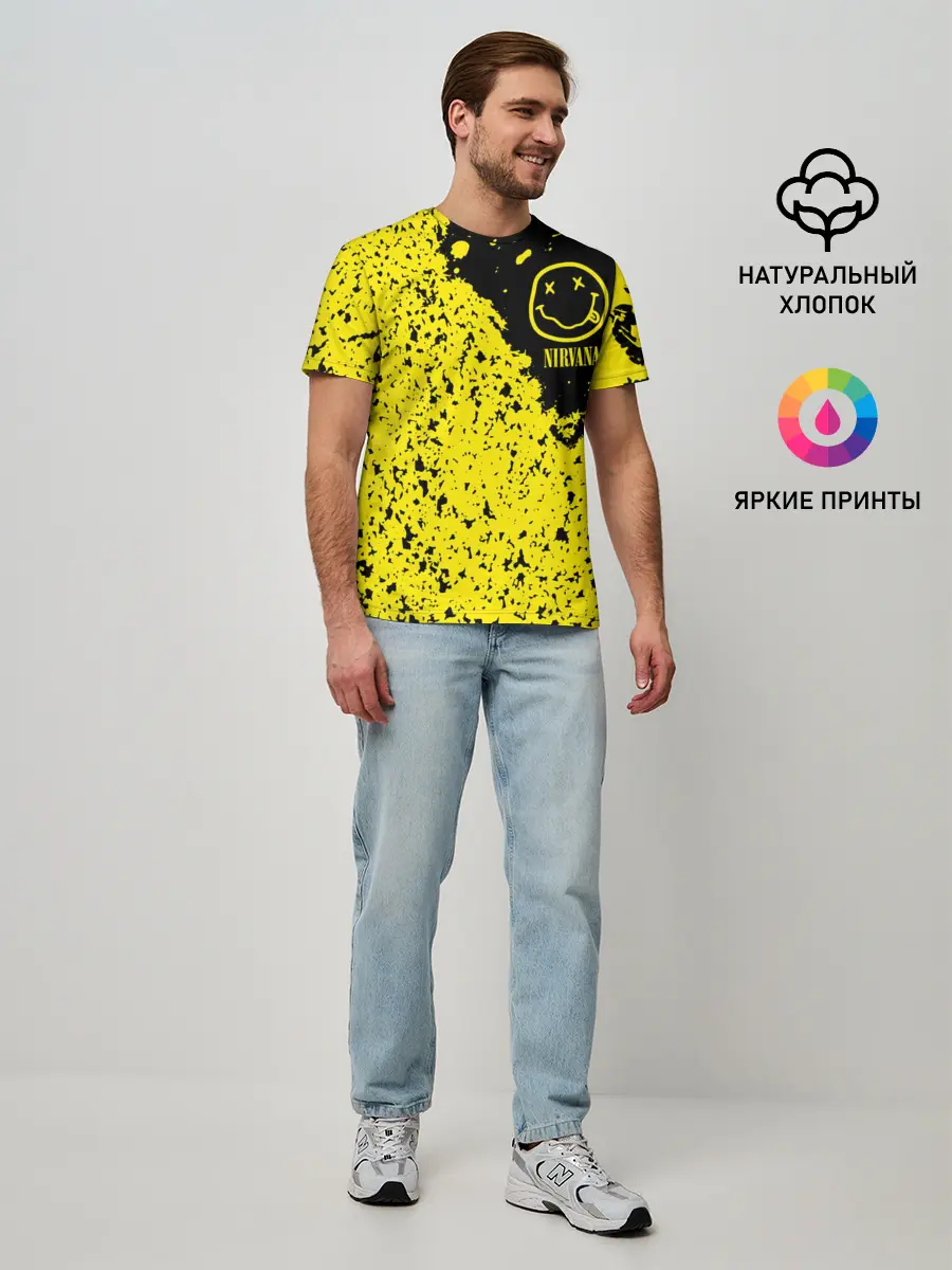 Мужская базовая футболка / NIRVANA / НИРВАНА