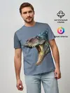 Мужская базовая футболка / Хищный динозавр | Dino