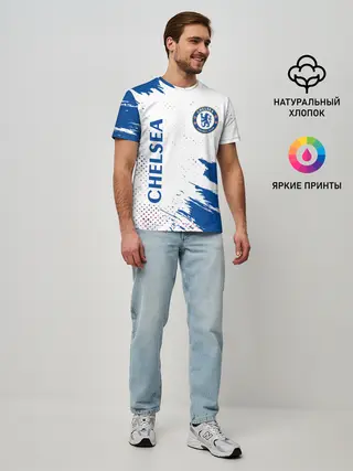 Мужская базовая футболка / CHELSEA F.C. / ЧЕЛСИ