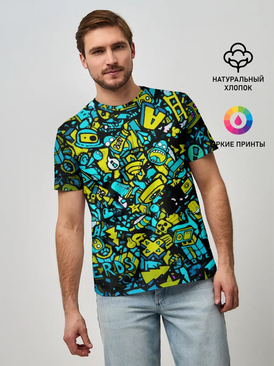Мужская базовая футболка / Треш