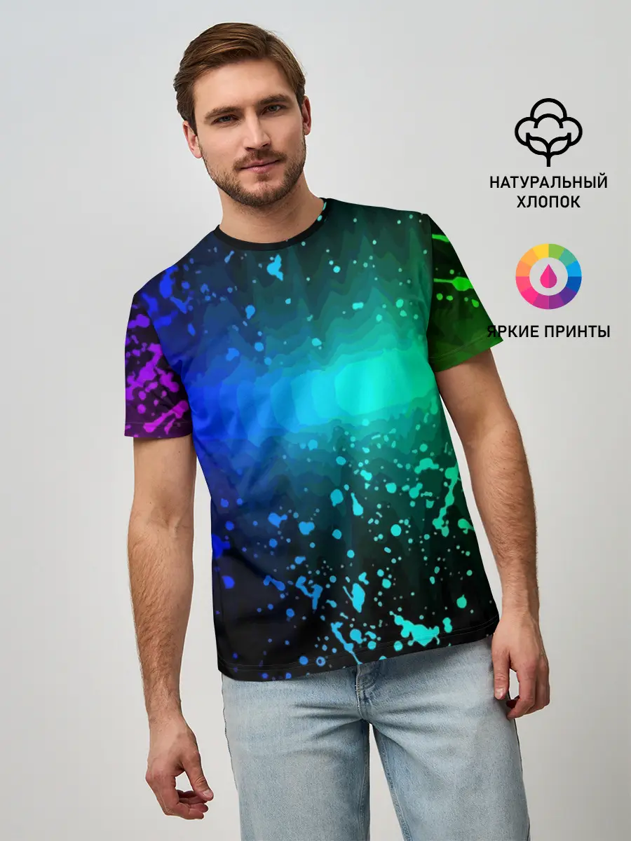 Мужская базовая футболка / Neon