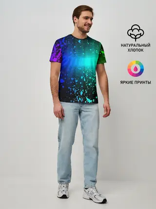 Мужская базовая футболка / Neon