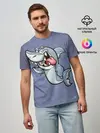 Мужская базовая футболка / Акула