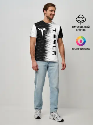 Мужская базовая футболка / TESLA