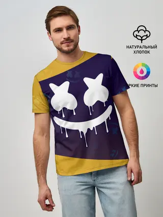 Мужская базовая футболка / MARSHMELLO / МАРШМЕЛЛОУ
