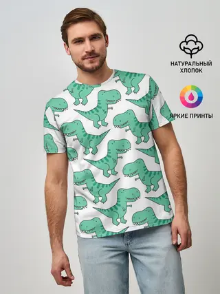 Мужская базовая футболка / Динозавры