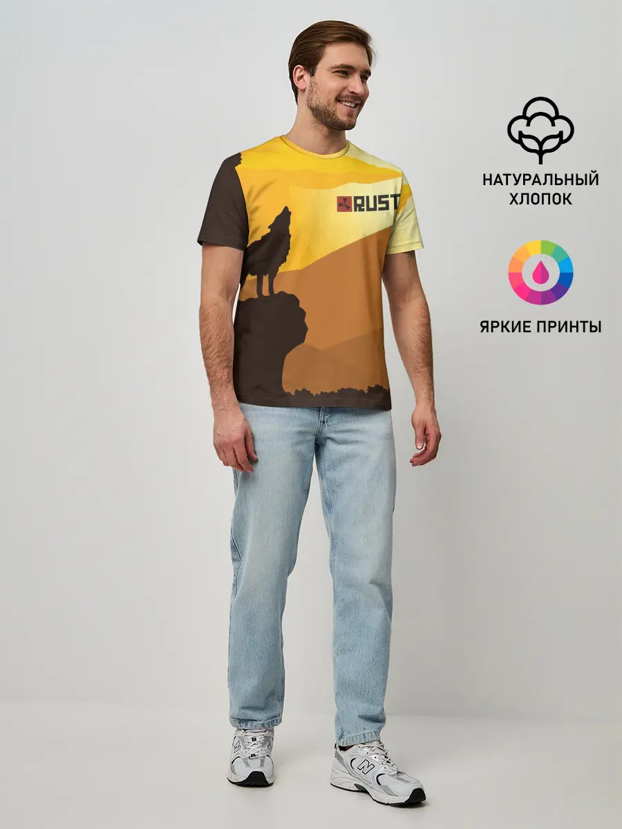 Мужская базовая футболка / Rust