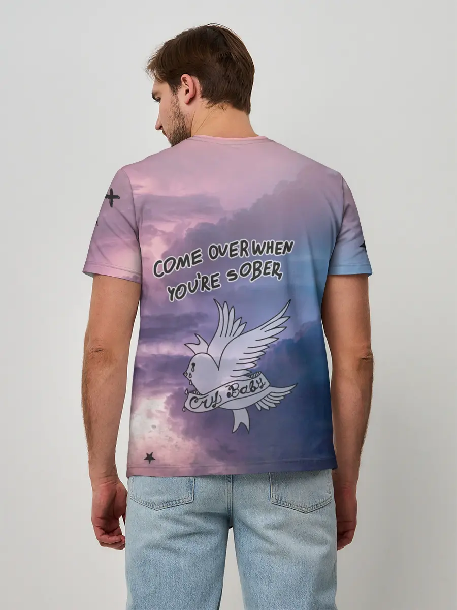 Мужская базовая футболка / Lil Peep