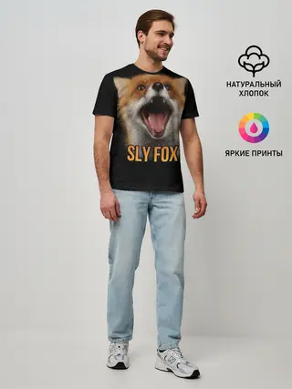 Мужская базовая футболка / Хитрый лис