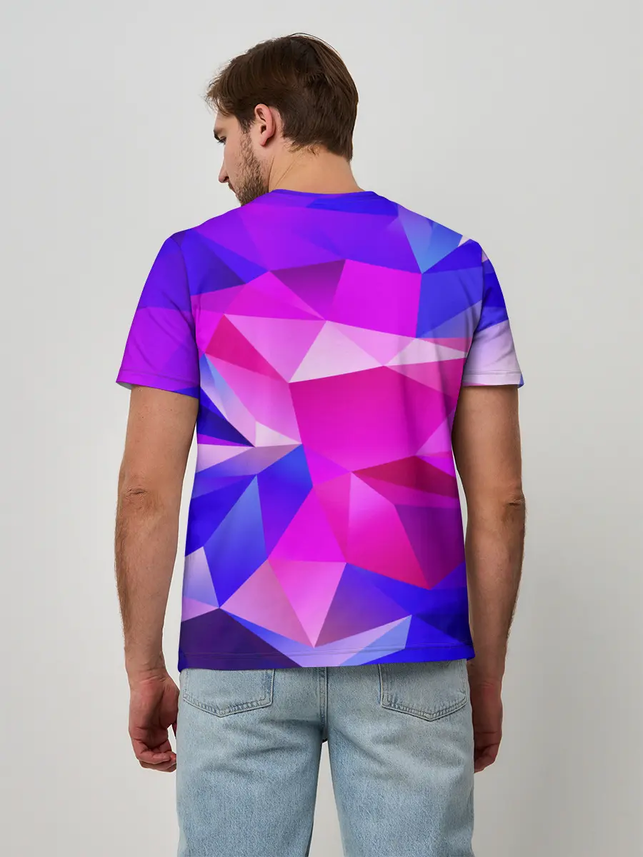 Мужская базовая футболка / NEON POLYGON