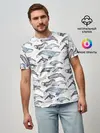 Мужская базовая футболка / киты паттерн