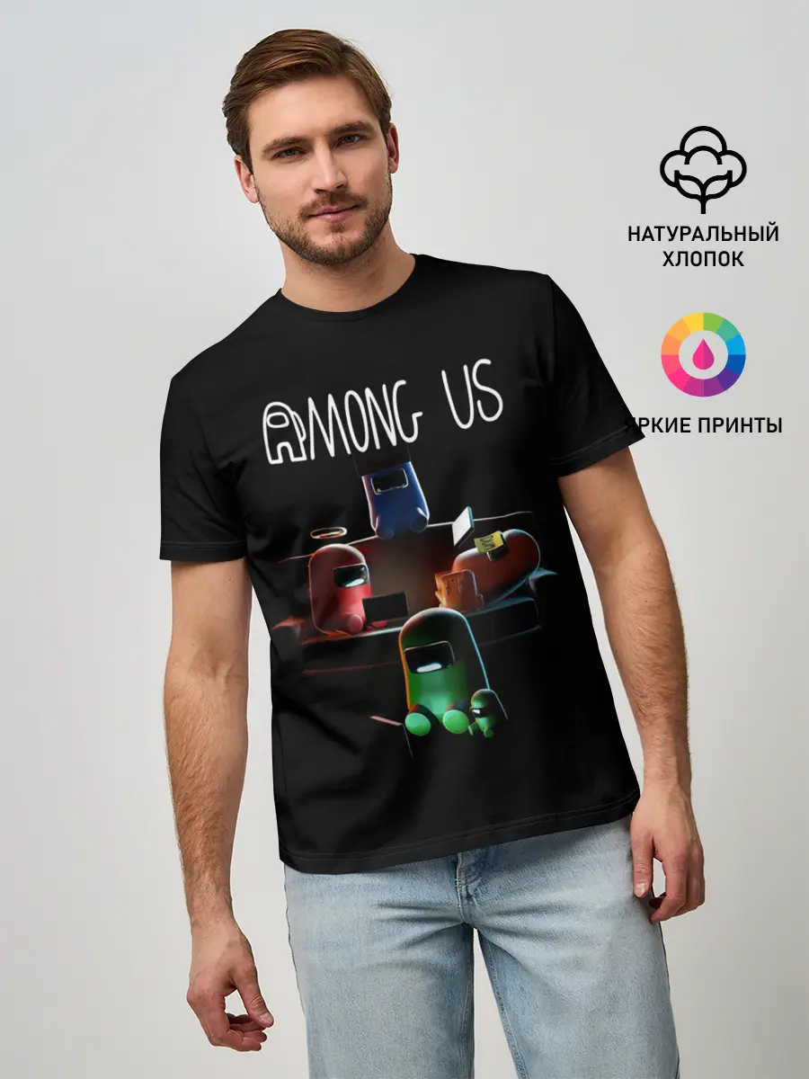 Мужская базовая футболка / AMONG US