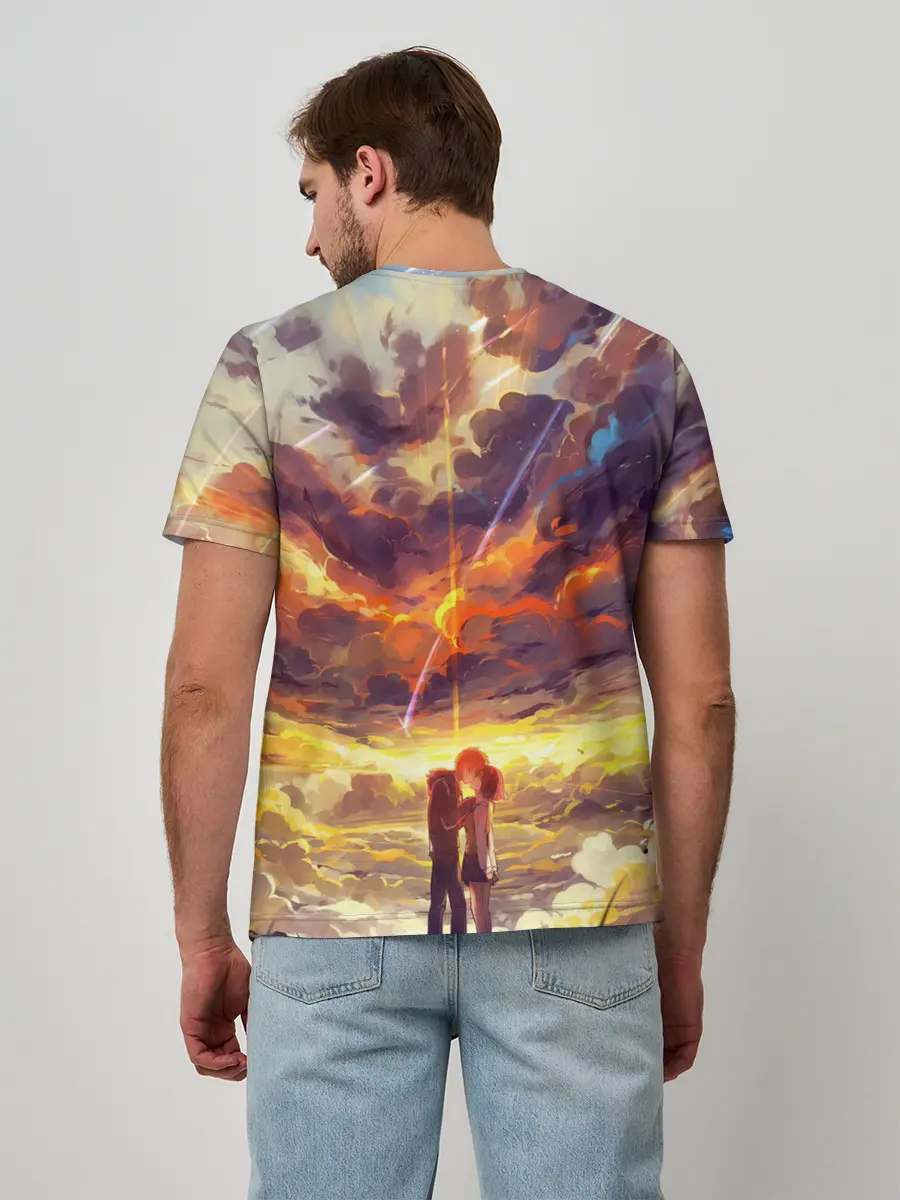 Мужская базовая футболка / Кимино Аниме