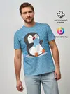 Мужская базовая футболка / Пингвин