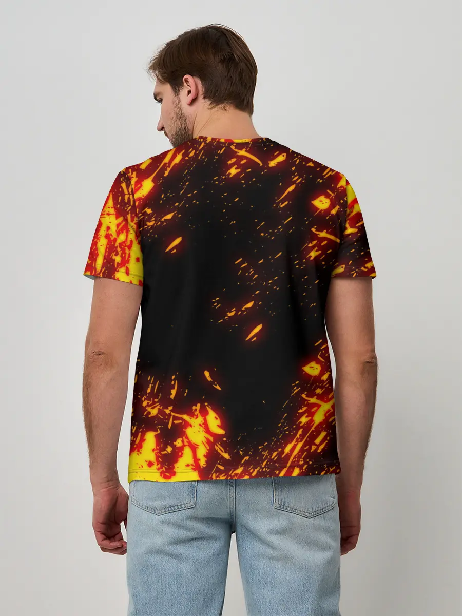 Мужская базовая футболка / Geometry Dash | Demon