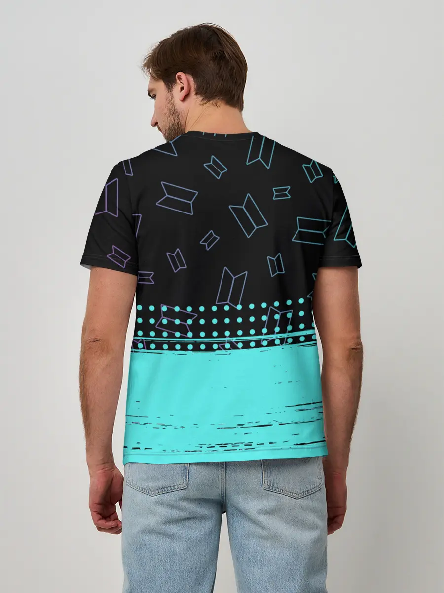 Мужская базовая футболка / BTS / БТС